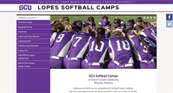 Desktop Screenshot of gcusoftballcamps.com